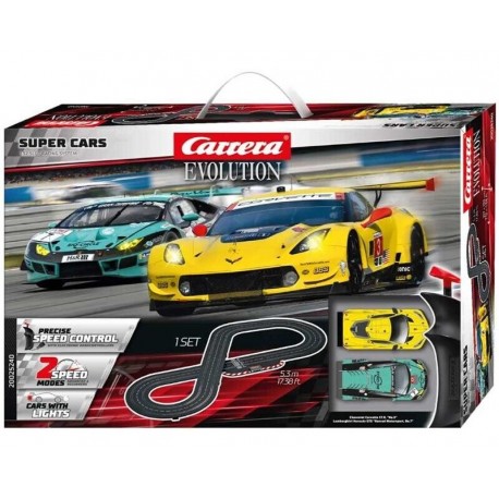 Carrera Pista Super Cars (5,3m) Chevrolet C7.R vs Laborghini modellismo