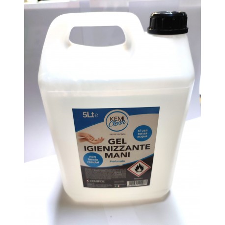 5 LT GEL IGIENIZZANTE MANI PROFUMATO PROFESSIONALE
