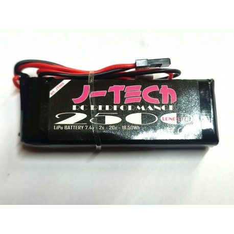 BATTERIA 2500 LIPO 7,4 2S 20C 18,50WH