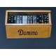 Domino Nero Con Scatola Di Legno, Gioco Da Tavolo