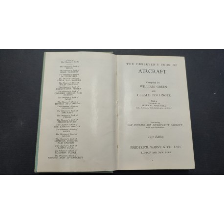 libretto AIRCRAFT ANN0 1957