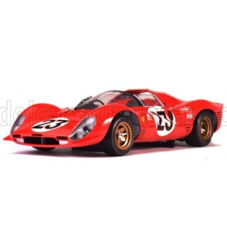 1/24 Ferrari- 330P4 4.0L V12 Spider Team Ferrari SPA N 23 Winner 24h Daytona 1967 L.Bandini- C.Amon Red