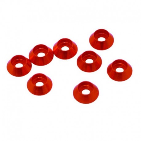 RONDELLA CONICA ALU T. CILINDRICA M3 ROSSA (8)