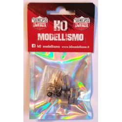 3 Ceppi universali in ergal + 3 serie molle
