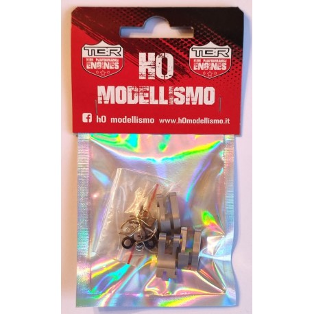 3 Ceppi universali in ergal + 3 serie molle