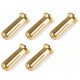Connettori 5mm ORO Maschi (5pz)