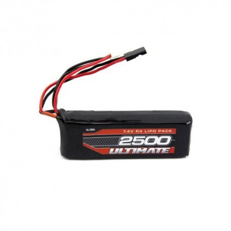 BATTERIA 7,4V 2500MAH LIPO PIATTA RX