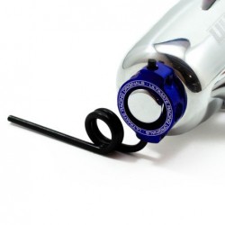 SUPPORTO SCARICO ALLUMINIO BLU