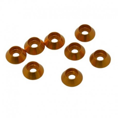 RONDELLA CONICA ALU T. CILINDRICA M3 GOLD (8)