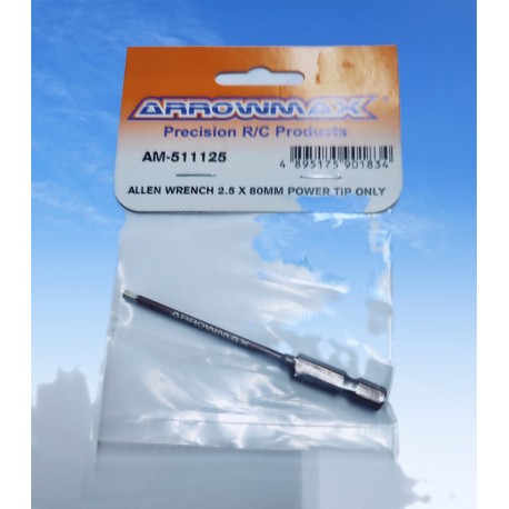 Chiavi esagonale per avvitatore 2,5 x 80 ARROWMAX
